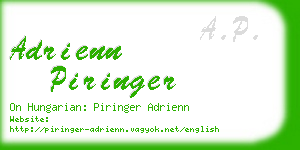 adrienn piringer business card